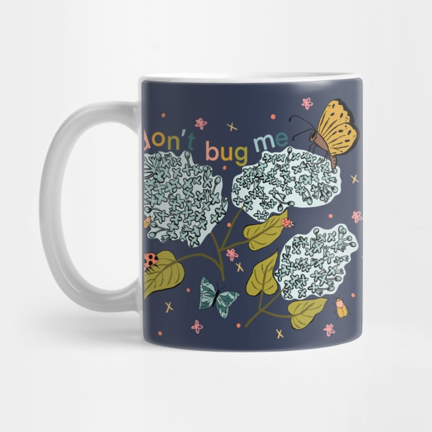 "Don't Bug Me" - lilacs, ladybugs, butterflies, moths, beetles, flowers by Maddyslittlesketchbook